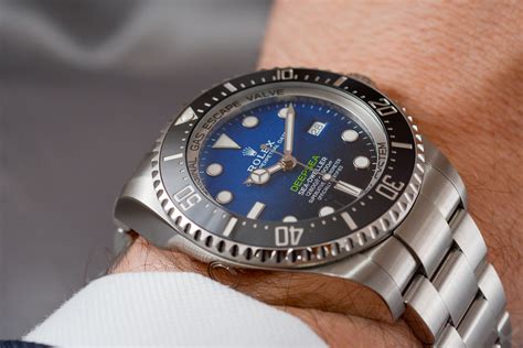 rolex deepsea d-blue wrist shot|rolex sea dweller deepsea blue.